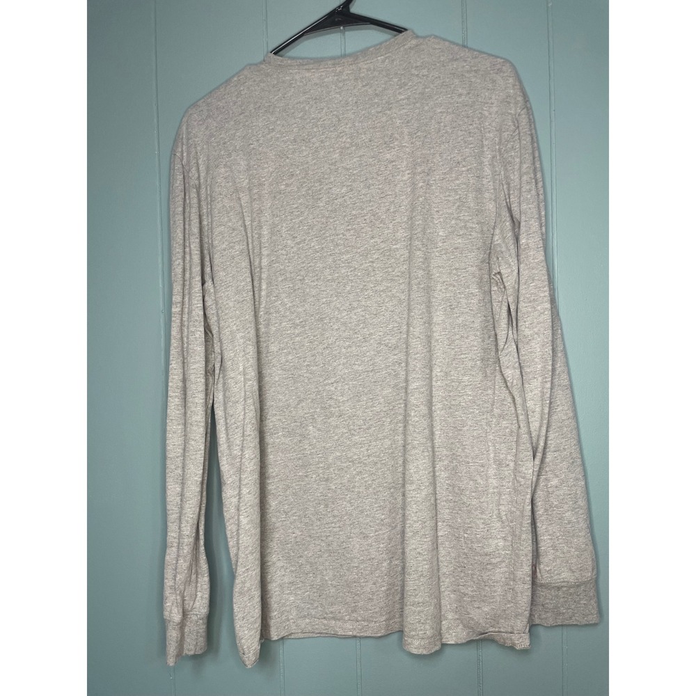 Tommy Hilfiger Graphic Tee Womens L Gray Excellent Long Sleeve Flag Logo Shirt - Picture 2 of 6